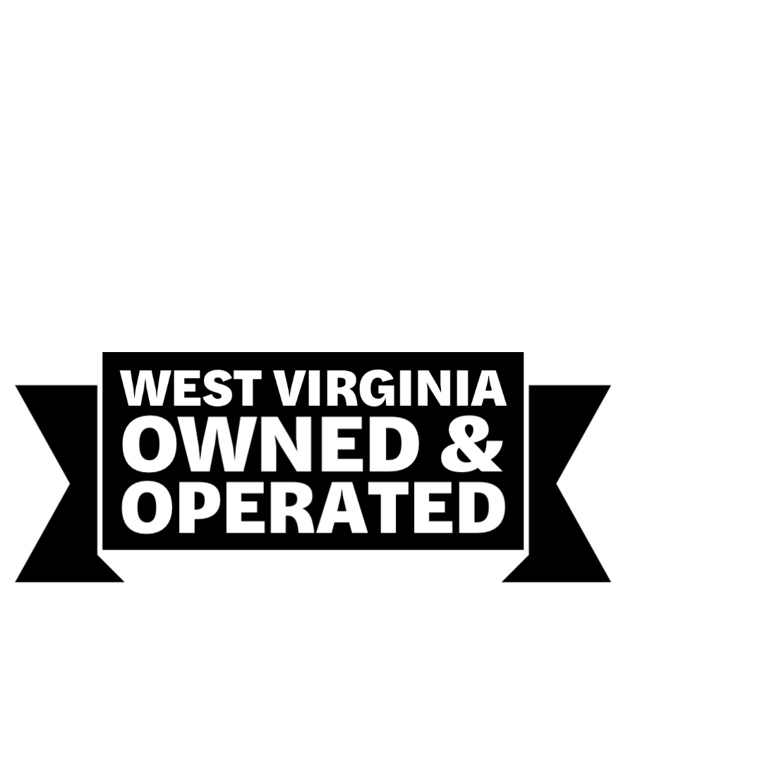 Outline of West Virginia with banner saying West Virginia Owned Business